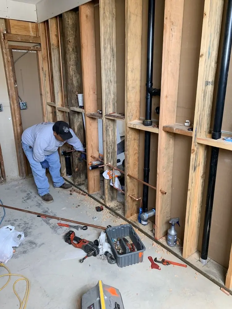 Commercial rough-in plumbing for Water Heater Replacement in Scott Circle